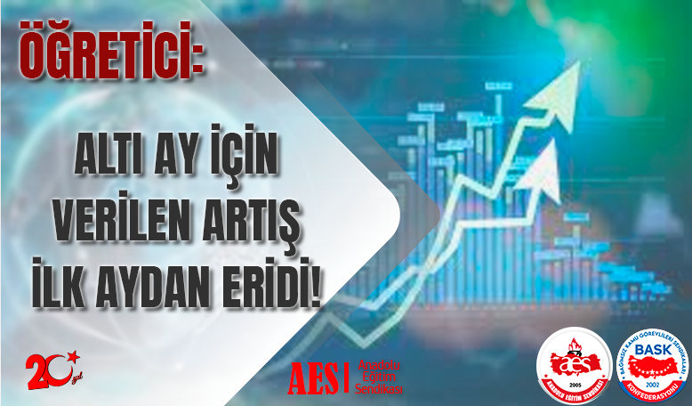 ÖĞRETİCİ: ALTI AY İÇİN VERİLEN ARTIŞ İLK AYDAN ERİDİ!